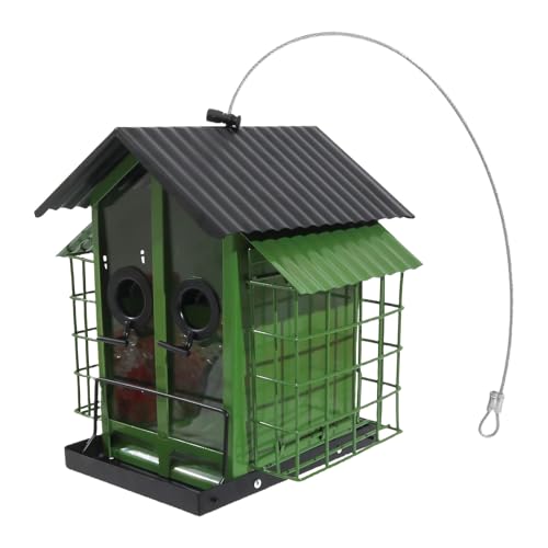 HGZHNAT Stabile Wetterfeste Vogelhäuschen Durabilität Metall Hanging Vogelfutterhäuer Hinterhof Vogelbeobachtung Wetterfeste Vogelfutterhäuschen HGZHNAT Stabile Wetterfeste Vogelhäuschen Durabilität Metall Hanging Vogelfutterhäuer Hinterhof Vogelbeobachtung Wetterfeste Vogelfutterhäuschen von HGZHNAT