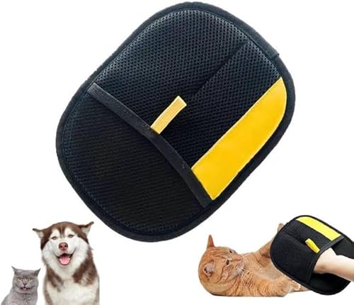 HGZHNAT Tierhaarentferner Handschuh, Pet Hair Remover Glove,Fell Magnet Handschuhe Katzenhaare,Haustier Grooming Handschuhe,Für Kaninchen Katzen Hunde Pelze Aufrechterhaltung (1PC) von HGZHNAT