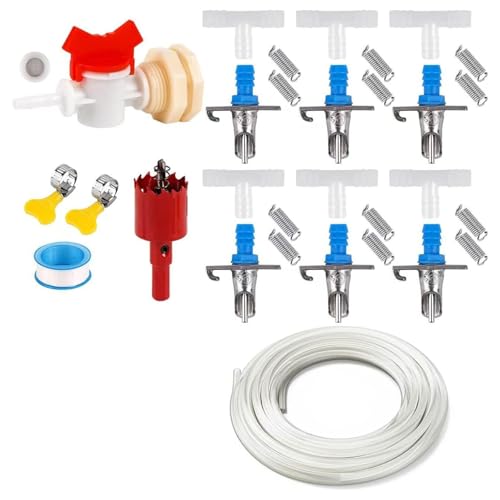 Kleintier Trinkwassersysteme Nonspill Design Easy Installation Kaninchen Hutch Waterer Kits Käfigzubehör Haustier Wasserer Für Kaninchen Frettchen Meerschweinchen von HGZHNAT