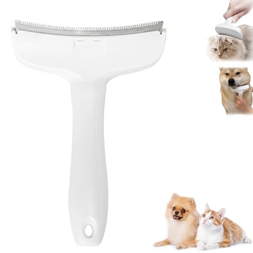 V-Tooth Deshedding Comb for Pets - Professional Undercoat Rake Brush for Dogs & Cats, Curved Blade Grooming Tool, Shedding Hair Remover for Long/Short Haired Pets V-Tooth Deshedding Comb for Pets - Professional Undercoat Rake Brush for Dogs & Cats, Curved Blade Grooming Tool, Shedding Hair Remover for Long/Short Haired Pets von HHFDDP