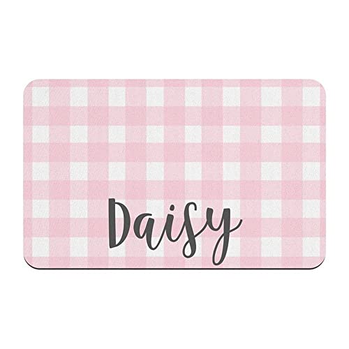 Individuelle Futtermatte für Hunde und Katzen, personalisierbar, für Futternapf, PVC, waschbare Matte, benutzerdefinierte Haustierfuttermatte, Platzset, wasserdicht, personalisierbar, 40 x 25 cm, B) von HHWY