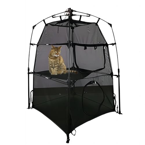 Hi Suyi Tragbares großes Pop-Up-Haustier-Katzen-Zelt-Gehäuse für Außenterrasse von HI SUYI