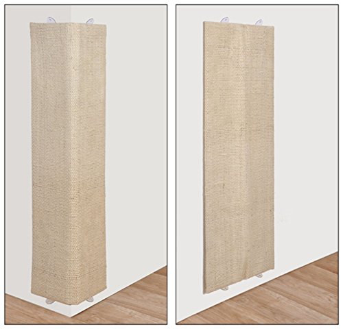 HI Katzenkratzbrett Katzen Kratzbrett aus Natursisal 80x28cm beige 49060 von Haushalt International