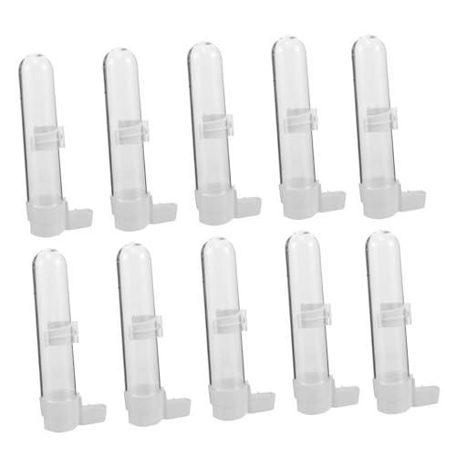 HIAKDOFT 10 Stück Automatischer Vogel-wasserspender aus Langlebigem PP für Papageien Wellensittiche Nymphensittiche Einfacher Käfig-wasserfüller für Kleine und Mittelgroße Vögel Wie HIAKDOFT 10 Stück Automatischer Vogel-wasserspender aus Langlebigem PP für Papageien Wellensittiche Nymphensittiche Einfacher Käfig-wasserfüller für Kleine und Mittelgroße Vögel Wie von HIAKDOFT