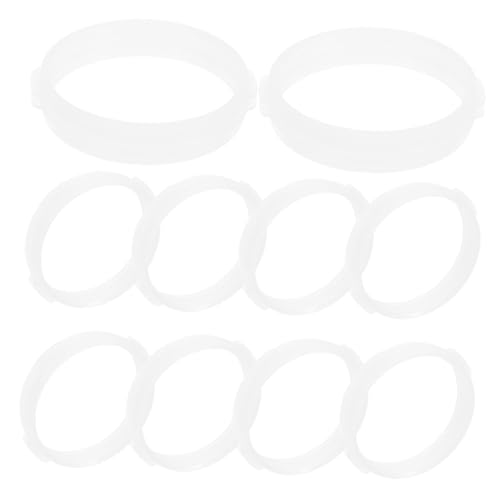 HIAKDOFT 10 Stück Teiliges DIY Hamster Tunnel Verbindungselement Weiße Röhrenringe Einfach zu Montieren Flexible Splice Optionen als Ersatz Zubehör für Hamsterkäfige Fördert Bewegung und von HIAKDOFT