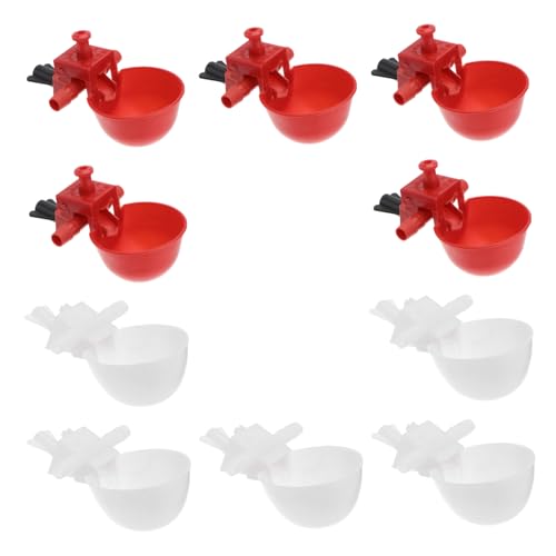 HIAKDOFT 10 Stück Teiliges Geflügel Trinkschalen aus Bruchfestem Material Vielseitig als Wasser und Futterspender für Hühner Tauben Wachteln Leicht zu Reinigen und Langlebig HIAKDOFT 10 Stück Teiliges Geflügel Trinkschalen aus Bruchfestem Material Vielseitig als Wasser und Futterspender für Hühner Tauben Wachteln Leicht zu Reinigen und Langlebig von HIAKDOFT