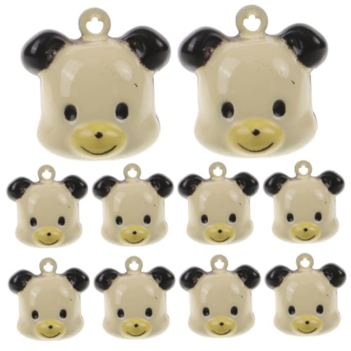 HIAKDOFT 10 Stück Teiliges Hundeglöckchen aus Kupfer Leichtes DIY Anhänger Charms für Haustierhalsband für Training Jagd Passend für Kleine und Große Hunde von HIAKDOFT
