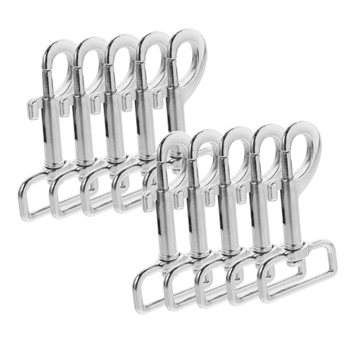 HIAKDOFT 10 Stück Teiliges Robustes Hundeleinen Snap Haken aus Pet Leash Clasp mit Doppelseitigem Druckknopf Kompatibel für Hundehalsband Geschirr Schlüsselbund und Outdoor Ausrüstung HIAKDOFT 10 Stück Teiliges Robustes Hundeleinen Snap Haken aus Pet Leash Clasp mit Doppelseitigem Druckknopf Kompatibel für Hundehalsband Geschirr Schlüsselbund und Outdoor Ausrüstung von HIAKDOFT