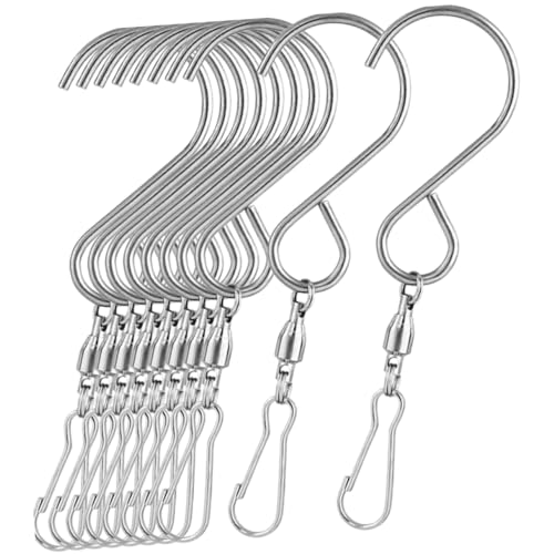 HIAKDOFT 10 Stück Windspiel Haken vom Typ S edelstahlhaken schrankhaken Anlage Haken zum Aufhängen von Pflanzen klein Aufhänger deckenhaken Federung Haken Lagerhaken Rostfreier Stahl Silver HIAKDOFT 10 Stück Windspiel Haken vom Typ S edelstahlhaken schrankhaken Anlage Haken zum Aufhängen von Pflanzen klein Aufhänger deckenhaken Federung Haken Lagerhaken Rostfreier Stahl Silver von HIAKDOFT