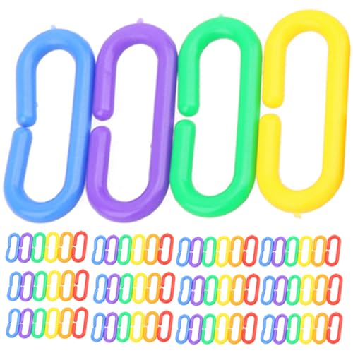 HIAKDOFT 100 Stück Teiliges Kunststoff C Klammer Ketten Vögel Papageien Käfigzubehör Robust für Wellensittiche Nymphensittiche Käfigerweiterung Kletterbrücke Hängespielzeug HIAKDOFT 100 Stück Teiliges Kunststoff C Klammer Ketten Vögel Papageien Käfigzubehör Robust für Wellensittiche Nymphensittiche Käfigerweiterung Kletterbrücke Hängespielzeug von HIAKDOFT