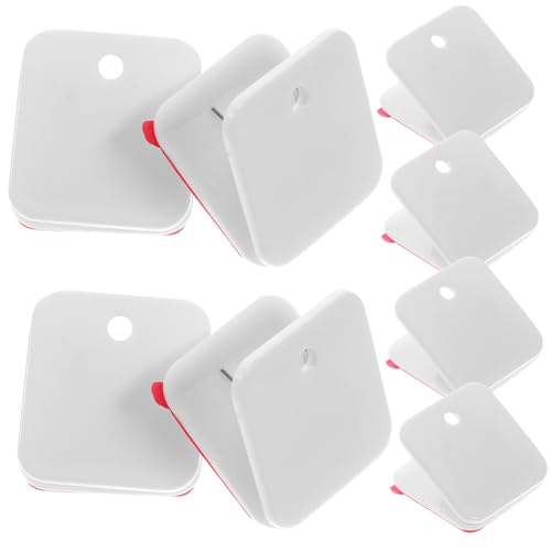 HIAKDOFT 12 Stück Teiliges Selbstklebende Wandclips aus Kunststoff rutschfeste Halter für Hundetöpfchen trainingspads und Wandteppiche Kratzfest Rostfrei für Haustier pinkelpads und von HIAKDOFT