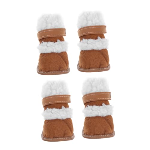 HIAKDOFT 2 Paare Hundeschuhe Pfotenschutz mit Rutschfester Sohle wasserdichte Winter Schneestiefel für Kleine und Mittlere Hunde Outdoor Geeignet Pfotenpflege Schnee Schutz HIAKDOFT 2 Paare Hundeschuhe Pfotenschutz mit Rutschfester Sohle wasserdichte Winter Schneestiefel für Kleine und Mittlere Hunde Outdoor Geeignet Pfotenpflege Schnee Schutz von HIAKDOFT