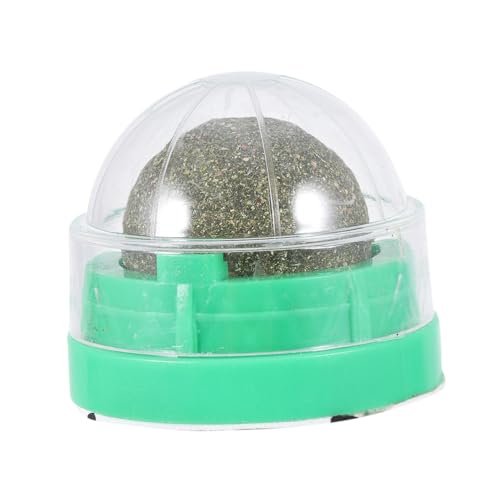 HIAKDOFT 2 STÜCK Drehbarer Katzenminze Ball Natürliche Katzenminze und Actinidia Polygama Multifunktionaler Katzensnack zur Zahnpflege und Verdauungsförderung Grün Hygienisch und von HIAKDOFT