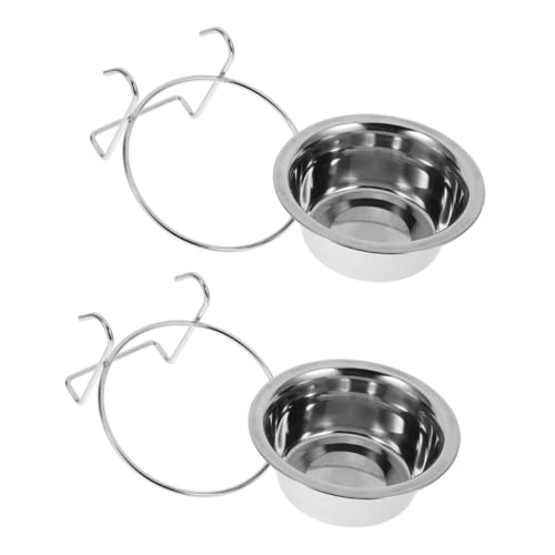 HIAKDOFT 2 Stück Edelstahl Hängender Futternapf Platzsparend Langlebig Für Kleine Hunde Katzen Für Käfig Wandmontage Haustier HIAKDOFT 2 Stück Edelstahl Hängender Futternapf Platzsparend Langlebig Für Kleine Hunde Katzen Für Käfig Wandmontage Haustier von HIAKDOFT