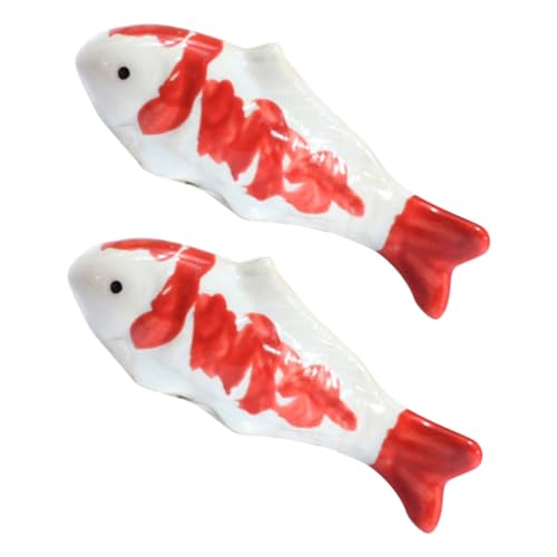 HIAKDOFT 2 Stück Keramik Fischfigur Schwimmend Aquarium Deko Fischbecken Ornament Rot Gepunktet Retro Stil Feine Verarbeitung Wasserfest für Teich Gartendeko und Schreibtisch Dekoration HIAKDOFT 2 Stück Keramik Fischfigur Schwimmend Aquarium Deko Fischbecken Ornament Rot Gepunktet Retro Stil Feine Verarbeitung Wasserfest für Teich Gartendeko und Schreibtisch Dekoration von HIAKDOFT