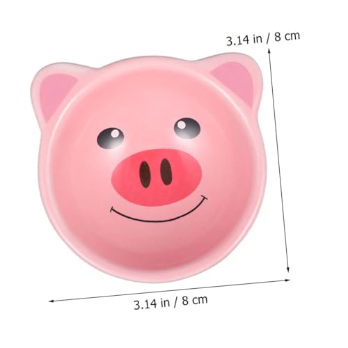 HIAKDOFT 2 Stück Keramik Futternapf für Hamster Niedliche Cartoon Haustier Futter und Wasserschale Kompakt und Leicht zu Reinigen Geeignet für Meerschweinchen und Kleintiere und von HIAKDOFT