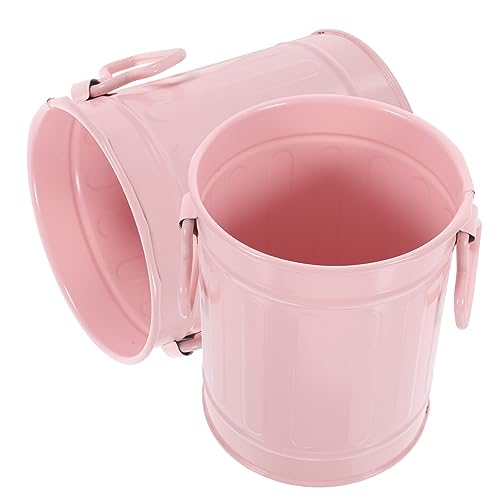 HIAKDOFT 2 Stück Retro Eimer Handgefertigter Blumenbehälter für Dekoration Tragbarer Pflanzkübel Metall für Garten HIAKDOFT 2 Stück Retro Eimer Handgefertigter Blumenbehälter für Dekoration Tragbarer Pflanzkübel Metall für Garten von HIAKDOFT