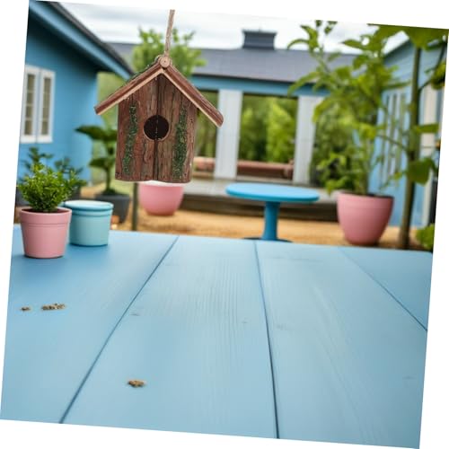 HIAKDOFT 2 Stück Rustikales Vogelhaus aus Holz Hängende im Villenstil Wetterfestes Outdoor-nistkasten für Garten Balkon Wildvögel Beobachtung Natürliche Schutzumgebung HIAKDOFT 2 Stück Rustikales Vogelhaus aus Holz Hängende im Villenstil Wetterfestes Outdoor-nistkasten für Garten Balkon Wildvögel Beobachtung Natürliche Schutzumgebung von HIAKDOFT