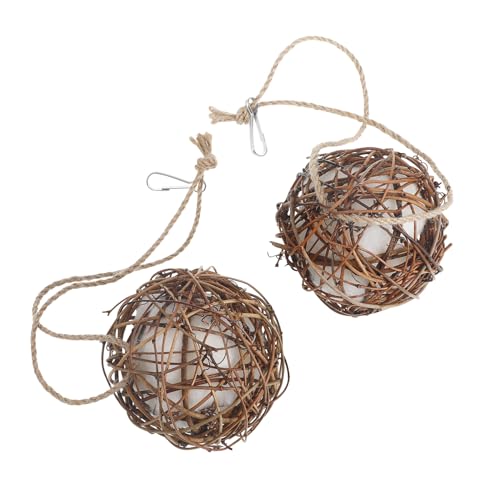 HIAKDOFT 2 Stück Sepak Takraw Papageienspielzeug Haustier vogelspielzeug Parrot Toys Kugel für Vogelsittiche Käfig für Sittiche Rattanbälle für Vögel Baumwolle HIAKDOFT 2 Stück Sepak Takraw Papageienspielzeug Haustier vogelspielzeug Parrot Toys Kugel für Vogelsittiche Käfig für Sittiche Rattanbälle für Vögel Baumwolle von HIAKDOFT
