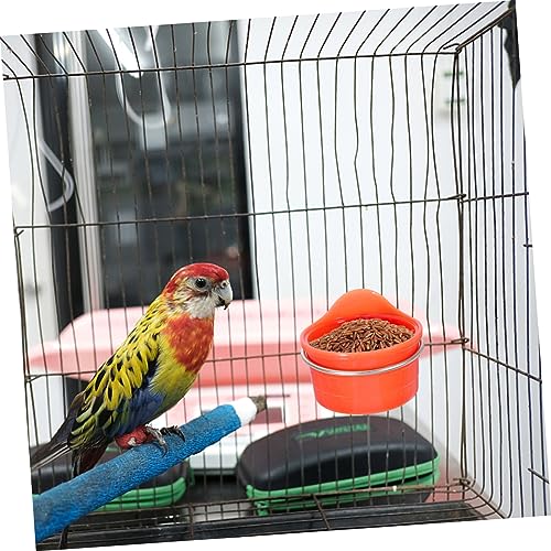 HIAKDOFT 2 Stück Teiliges Papageien Futterspender Robustem Kunststoff Vogelkäfig Futter und Wasserspender Einfach zu Befestigen Stabiler Halter für Wellensittiche und Nymphensittiche HIAKDOFT 2 Stück Teiliges Papageien Futterspender Robustem Kunststoff Vogelkäfig Futter und Wasserspender Einfach zu Befestigen Stabiler Halter für Wellensittiche und Nymphensittiche von HIAKDOFT