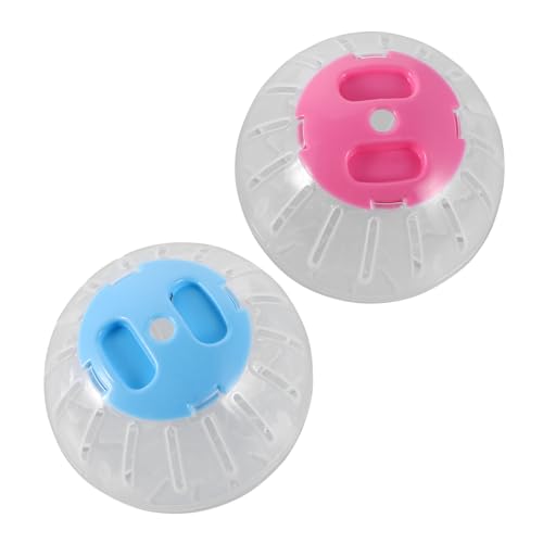 HIAKDOFT 2 Stück Transparente Hamster laufkugel aus Kunststoff Geräuscharm Langlebig Großer Innenraum Geeignet für Kleine Haustiere Wie Hamster und Meerschweinchen Fördert Bewegung und HIAKDOFT 2 Stück Transparente Hamster laufkugel aus Kunststoff Geräuscharm Langlebig Großer Innenraum Geeignet für Kleine Haustiere Wie Hamster und Meerschweinchen Fördert Bewegung und von HIAKDOFT