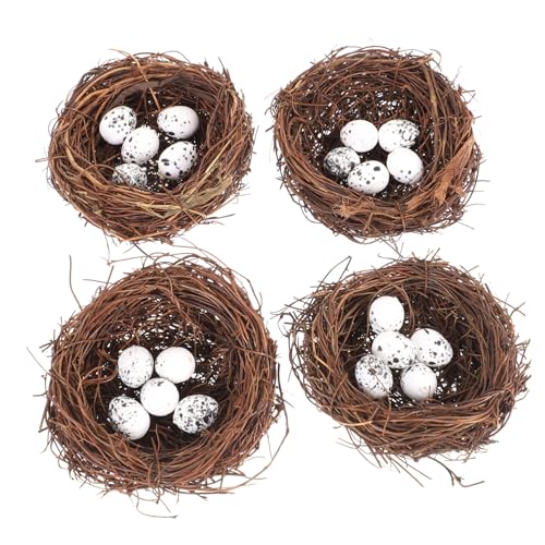 HIAKDOFT 24 Stück Teiliges Künstliches Rattan Vogelnest mit Nestern und Dekorativen Vogeleiern Natürliche Osternest Deko für Zuhause Party DIY Bastelbedarf Vogelhaus Nachbildung HIAKDOFT 24 Stück Teiliges Künstliches Rattan Vogelnest mit Nestern und Dekorativen Vogeleiern Natürliche Osternest Deko für Zuhause Party DIY Bastelbedarf Vogelhaus Nachbildung von HIAKDOFT