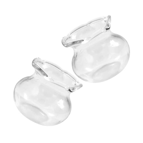 HIAKDOFT 2stücke Miniatur Glas Fischschalen Für Puppenhäuser Niedliche Deko Für -Modelle Vielseitige Verwendung Als Fischbecken Für Kreative Bastelprojekte HIAKDOFT 2stücke Miniatur Glas Fischschalen Für Puppenhäuser Niedliche Deko Für -Modelle Vielseitige Verwendung Als Fischbecken Für Kreative Bastelprojekte von HIAKDOFT