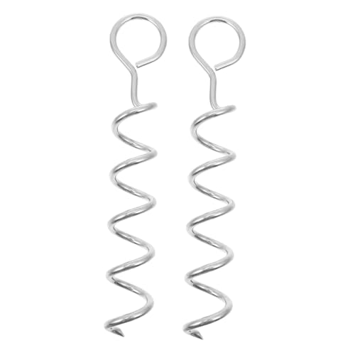 HIAKDOFT 2stücke Spiralpfähle Für Hunde Einfach Zu Verwenden Und Wiederverwendbar Zum Befestigen Von Hundeleinen Für Outdoor-aktivitäten Geeignet von HIAKDOFT