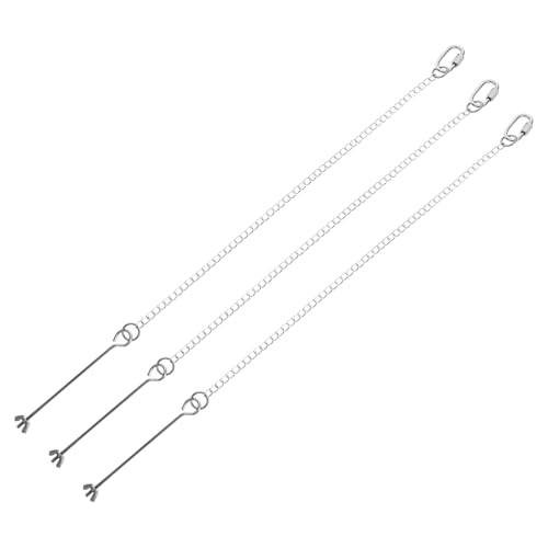 HIAKDOFT 3 Stück Edelstahl Vogel Futterspender Hängend für Papageien und Kleine Vögel Sicherer Obst Gemüsehalter mit Langer Kette Leicht zu Reinigen und Installieren HIAKDOFT 3 Stück Edelstahl Vogel Futterspender Hängend für Papageien und Kleine Vögel Sicherer Obst Gemüsehalter mit Langer Kette Leicht zu Reinigen und Installieren von HIAKDOFT
