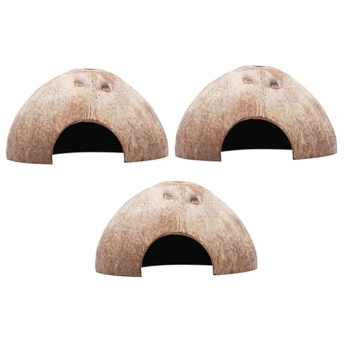HIAKDOFT 3 Stück Hamster Höhle Kokosnuss Versteck mit Glatten Kanten Beißfestes Nagetierhaus für Hamster Kaninchen und Chinchillas Dekoratives Kleintier Versteck für Spiel und Entspannung HIAKDOFT 3 Stück Hamster Höhle Kokosnuss Versteck mit Glatten Kanten Beißfestes Nagetierhaus für Hamster Kaninchen und Chinchillas Dekoratives Kleintier Versteck für Spiel und Entspannung von HIAKDOFT