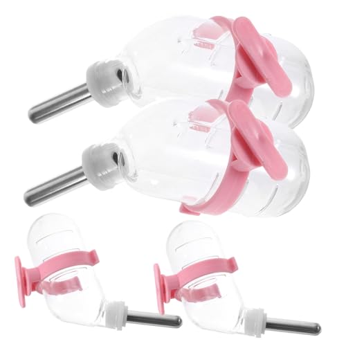 HIAKDOFT 4 Stück Edelstahl Trinkflasche Automatischer Wasserspender für Kleintiere Hamster Sauger Wassernapf Haustier Wasserflasche Auslaufsicher und Staubgeschützt HIAKDOFT 4 Stück Edelstahl Trinkflasche Automatischer Wasserspender für Kleintiere Hamster Sauger Wassernapf Haustier Wasserflasche Auslaufsicher und Staubgeschützt von HIAKDOFT