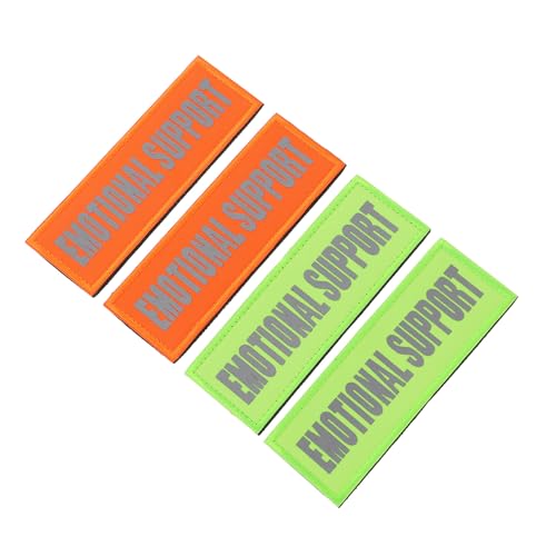 HIAKDOFT 4 Stück Reflektierende Hundegeschirr Patches Selbstklebende Verschleißfeste Aufnäher mit Reflektierendem Schriftmotiv Komfortabel Hautfreundlich für Nachtausflüge und Hundekostüme HIAKDOFT 4 Stück Reflektierende Hundegeschirr Patches Selbstklebende Verschleißfeste Aufnäher mit Reflektierendem Schriftmotiv Komfortabel Hautfreundlich für Nachtausflüge und Hundekostüme von HIAKDOFT