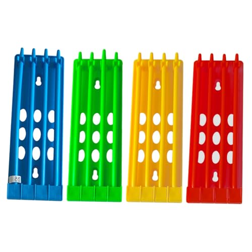 HIAKDOFT 4 Stück Tauben Fußringhalter aus Robustem Kunststoff Platzsparender Vogelbeinringe Ständer zur Organisierten Aufbewahrung von Renn tauben Zubehör Einfache Installation Farbig von HIAKDOFT