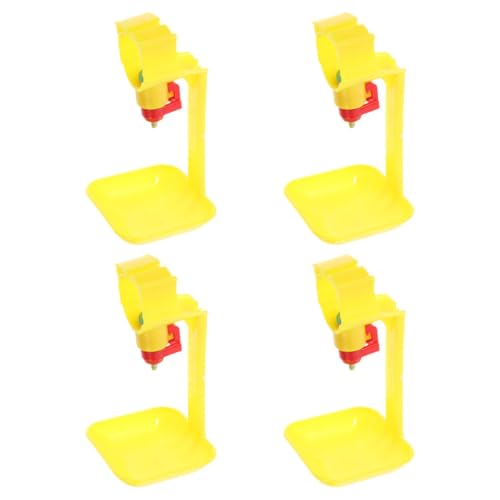 HIAKDOFT 4 Stück Teiliges Hühnertrinker Robustem Automatische Geflügel tränke mit Einfachem Innengewinde Praktische Wasserspender für Hühner und Geflügel Leicht zu Installieren für von HIAKDOFT