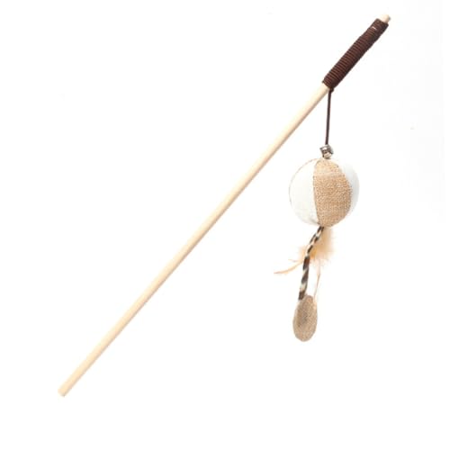 HIAKDOFT 4 Stück Teiliges Katzenspielzeug mit Holzgriff Plüschigem Anhänger Bunter Quaste und Klingel Interaktives Pet Supply für Zuhause Fördert Bewegung und Bindung zwischen Katzen und HIAKDOFT 4 Stück Teiliges Katzenspielzeug mit Holzgriff Plüschigem Anhänger Bunter Quaste und Klingel Interaktives Pet Supply für Zuhause Fördert Bewegung und Bindung zwischen Katzen und von HIAKDOFT