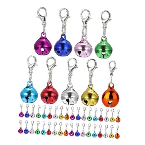 HIAKDOFT 45 Stück Teiliges Set Bunte Haustier Glocken für mit Schlüsselanhänger Leichte Langlebige Bell Anhänger für Katzen Hunde und Kleine Tiere DIY Schmuck und Accessoires HIAKDOFT 45 Stück Teiliges Set Bunte Haustier Glocken für mit Schlüsselanhänger Leichte Langlebige Bell Anhänger für Katzen Hunde und Kleine Tiere DIY Schmuck und Accessoires von HIAKDOFT
