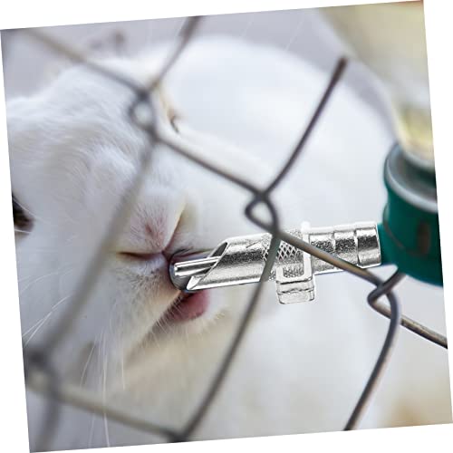 HIAKDOFT 5Stücke Automatische Kaninchen Düsen Nippeltränke für Kaninchenhaltung Hygienisch Leckagefrei und Wassersparend für Kleine Haustiere von HIAKDOFT