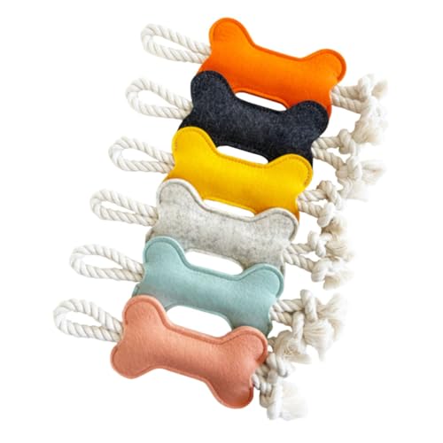 HIAKDOFT 6 Stück Teiliges Hundespielzeug Kauspielzeug für Zähne Reinigung Langlebiges Kauspielzeug für Mittlere und Große Hunde Interaktives Pet Chewing Toy zur Zahnpflege und Stressabbau von HIAKDOFT