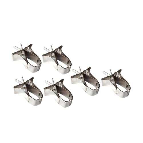 HIAKDOFT 6 Stück Teiliges Vogelkäfig Clips Langlebig und Praktisch Vielseitige Futter und Gemüsehalter für Papageien und Kleintiere Leicht Installieren Wiederverwendbar und Tragbar von HIAKDOFT