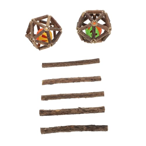 HIAKDOFT 7 Stück Teiliges Katzenspielzeug aus Holztee Katzenzahnpflege für Kätzchen Interaktives Beißspielzeug zur Zahnreinigung und Beschäftigung mit Großen Holzstäben und Klingelbällen HIAKDOFT 7 Stück Teiliges Katzenspielzeug aus Holztee Katzenzahnpflege für Kätzchen Interaktives Beißspielzeug zur Zahnreinigung und Beschäftigung mit Großen Holzstäben und Klingelbällen von HIAKDOFT