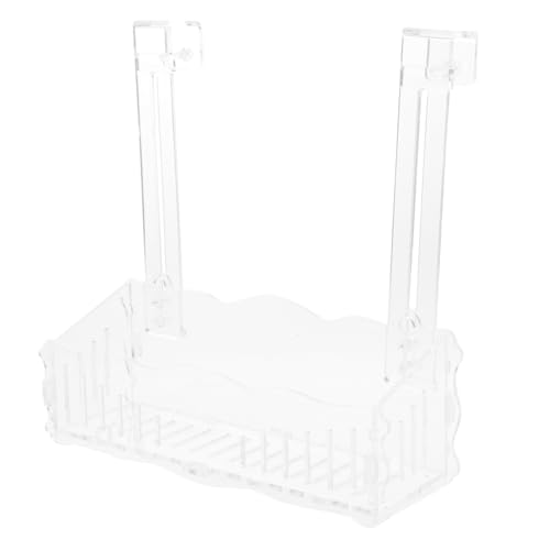 HIAKDOFT Aquarium Pflanzenhalter Groß mit Haken Transparent Wasserpflanzen Becher Schwimmender Pflanzbecher für Fischbecken Dekoration und Einfache Installation von HIAKDOFT