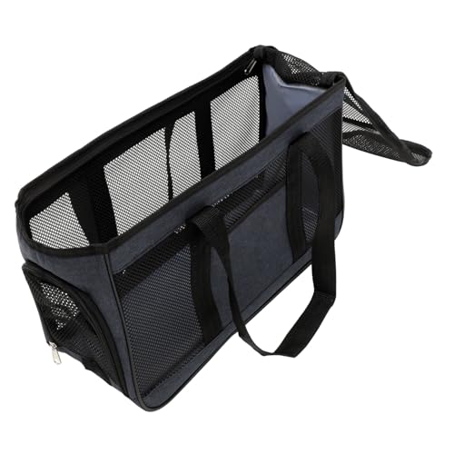 HIAKDOFT Atmungsaktive Kleine Katzentragetasche aus Robustem Material Bequemer Outdoor Katzen Welpenträger für Reisen und Ausflüge mit Geräumigem Innenraum für Bewegungsfreiheit von HIAKDOFT