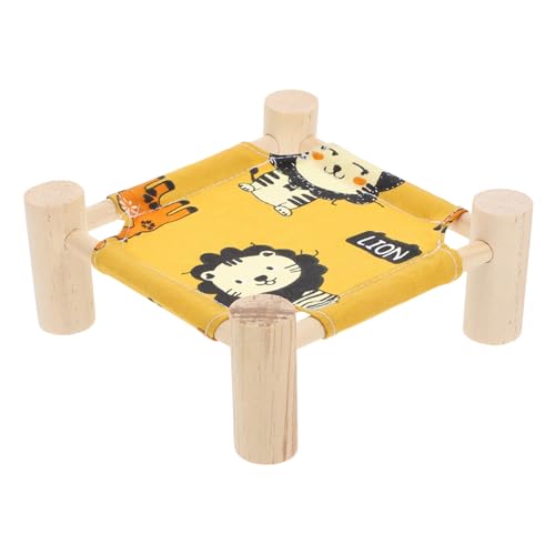 HIAKDOFT Atmungsaktive Kleintier hängematte mit Holzgestell Abnehmbares Hamsterbett für Meerschweinchen Igel Chinchilla und Kaninchen Komfortables Nest für Kleine Haustiere Einfach zu HIAKDOFT Atmungsaktive Kleintier hängematte mit Holzgestell Abnehmbares Hamsterbett für Meerschweinchen Igel Chinchilla und Kaninchen Komfortables Nest für Kleine Haustiere Einfach zu von HIAKDOFT