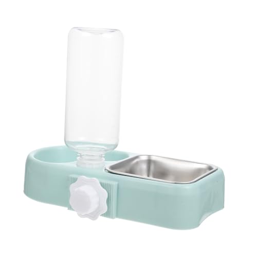 HIAKDOFT Automatischer Hängender Trinknapf für Katzen und Hunde Futter Wasserspender Abnehmbar Selbstregulierend für Haustiere Wie Katzen Hunde und Kaninchen Einfach zu Reinigen Blauer von HIAKDOFT