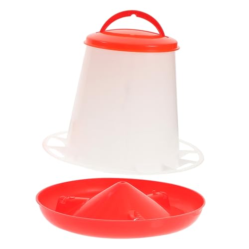 HIAKDOFT Automatischer Hühnerfutterspender Geflügel Futtertrog Futterschale Rot Vielseitig für Trocken Feucht Leicht Stabil Einfach zu Reinigen für Hühner Enten Tauben und Geflügel Zuhause HIAKDOFT Automatischer Hühnerfutterspender Geflügel Futtertrog Futterschale Rot Vielseitig für Trocken Feucht Leicht Stabil Einfach zu Reinigen für Hühner Enten Tauben und Geflügel Zuhause von HIAKDOFT