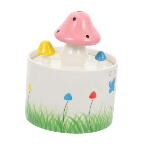 HIAKDOFT Automatischer USB Haustier Wasserspender Cartoon Pilzform Wasserbrunnen Trinknapf für Katzen Hunde Kleine Haustiere Praktisch Großvolumig Häufiges Nachfüllen HIAKDOFT Automatischer USB Haustier Wasserspender Cartoon Pilzform Wasserbrunnen Trinknapf für Katzen Hunde Kleine Haustiere Praktisch Großvolumig Häufiges Nachfüllen von HIAKDOFT