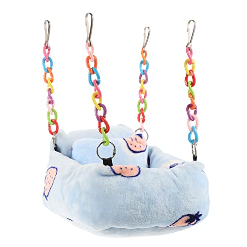 HIAKDOFT Bunte Kleintier hängematte aus Weichem Material Komfortables Schlaf Ruhebett für Hamster Meerschweinchen und Chinchillas Vielseitig Einsetzbar im Käfig für Kleine Haustiere HIAKDOFT Bunte Kleintier hängematte aus Weichem Material Komfortables Schlaf Ruhebett für Hamster Meerschweinchen und Chinchillas Vielseitig Einsetzbar im Käfig für Kleine Haustiere von HIAKDOFT