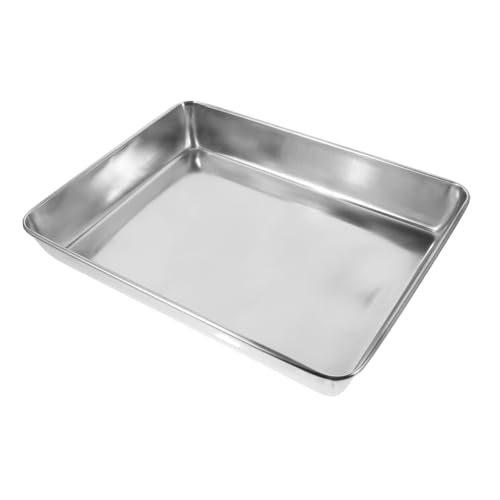 HIAKDOFT Edelstahl Tauben Badebecken Robust Langlebig Einfach zu Reinigen Vogelbadewanne für Papageien und Kleine Vögel Vogelkäfig Zubehör Praktische Badeschale für Gesunde Gefiederpflege HIAKDOFT Edelstahl Tauben Badebecken Robust Langlebig Einfach zu Reinigen Vogelbadewanne für Papageien und Kleine Vögel Vogelkäfig Zubehör Praktische Badeschale für Gesunde Gefiederpflege von HIAKDOFT