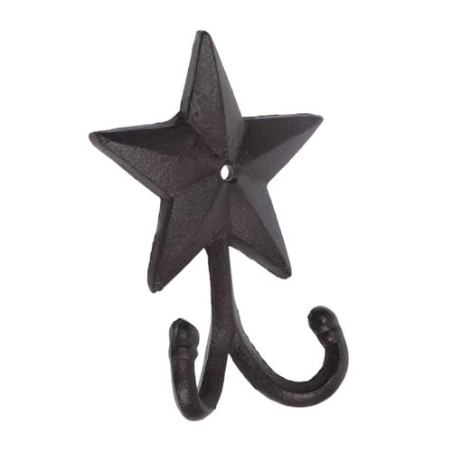 HIAKDOFT Gartentür Dekoration Vintage Haken Vintage Wandregal Western Garderobe Vintage Wandhaken Eisen Stern Haken Haustür Wandhalterung Hutständer HIAKDOFT Gartentür Dekoration Vintage Haken Vintage Wandregal Western Garderobe Vintage Wandhaken Eisen Stern Haken Haustür Wandhalterung Hutständer von HIAKDOFT