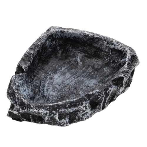 HIAKDOFT Gelbe Reptilien Wasserschale aus Harz Rutschfester Trink Futterbehälter für Schildkröten Eidechsen Schlangen Kleine Reptilien Kippsichere Futterschale für Terrarien HIAKDOFT Gelbe Reptilien Wasserschale aus Harz Rutschfester Trink Futterbehälter für Schildkröten Eidechsen Schlangen Kleine Reptilien Kippsichere Futterschale für Terrarien von HIAKDOFT